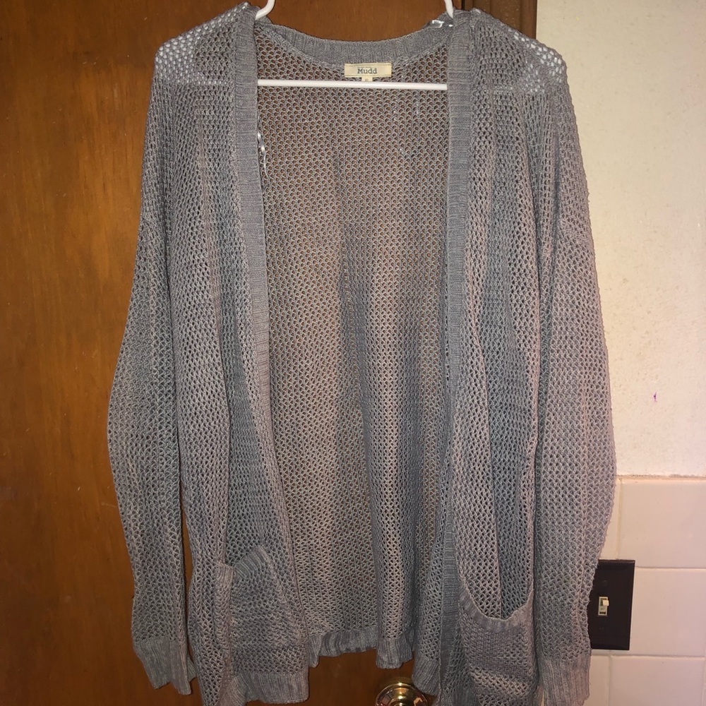 Gray Mudd cardigan, XL